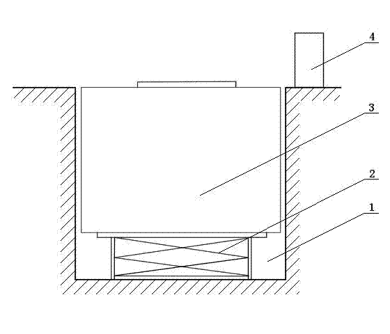 Large-sized underground sealing-type garbage collection device