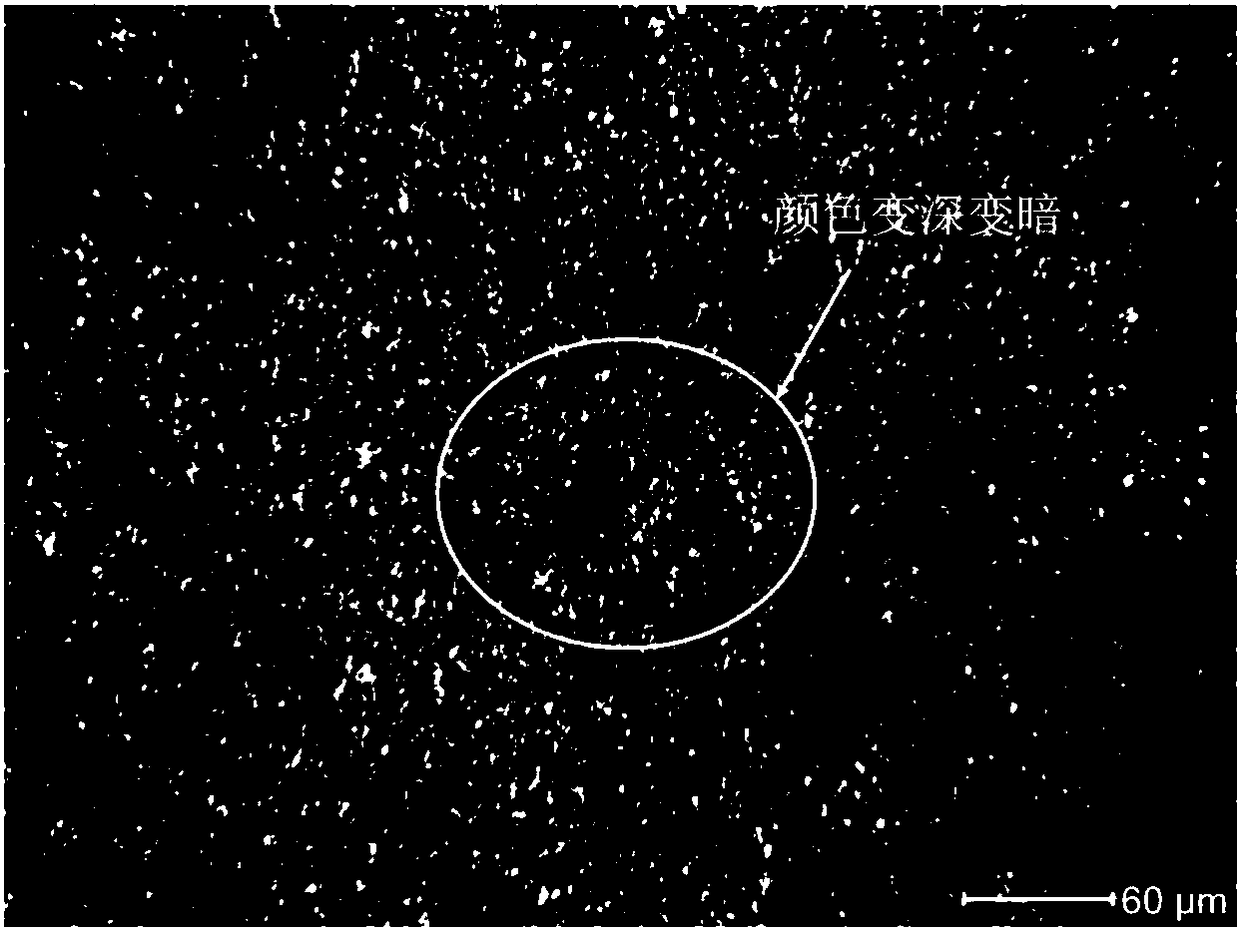 Test method for acquiring aluminum alloy plate friction-stir welding head fatigue small crack initiation and extension morphology