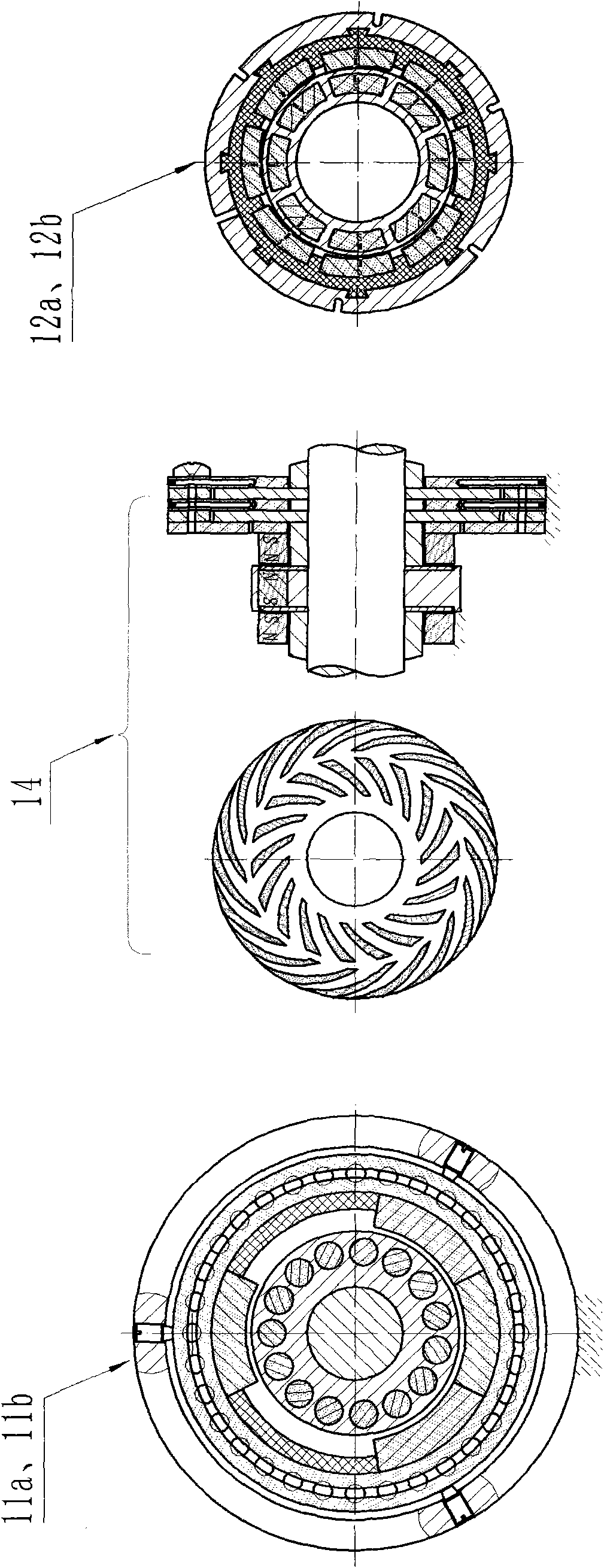 Bearing for air refrigerating machine driven by high-speed motor and the air refrigerating machine