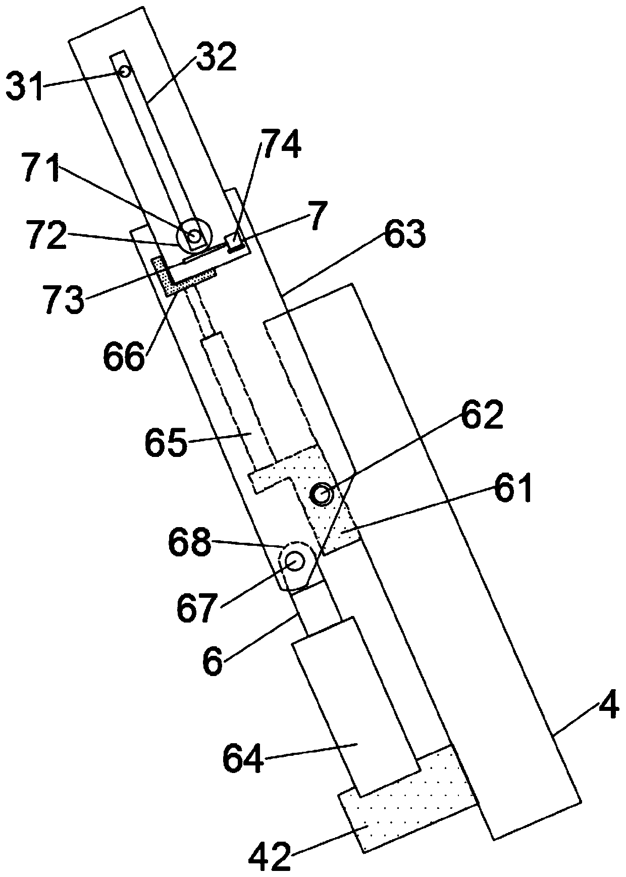 A folding device for vehicle-mounted high-mobility large-scale antenna array radar