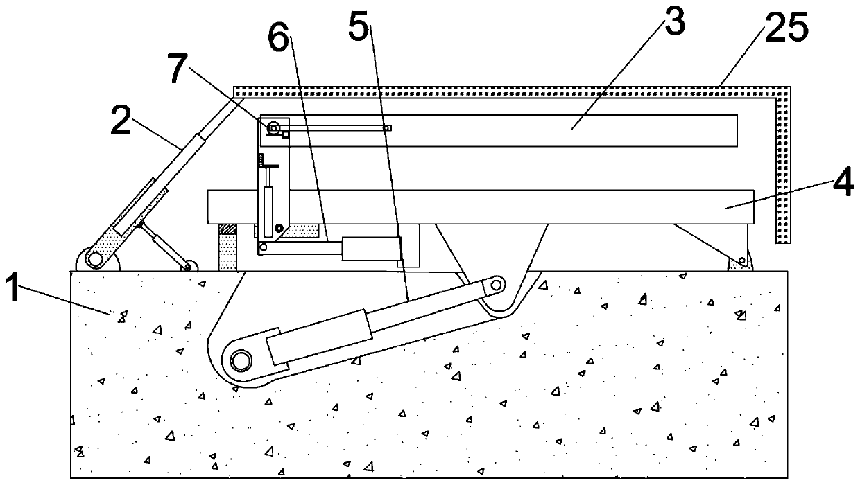 A folding device for vehicle-mounted high-mobility large-scale antenna array radar