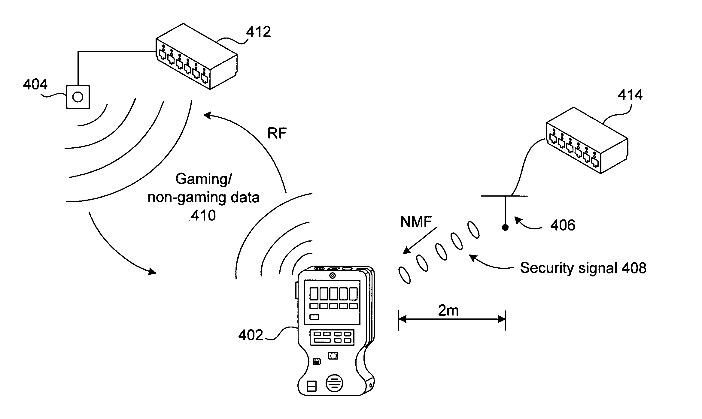 Mobile gaming devices for use in a gaming network having gaming and non-gaming zones
