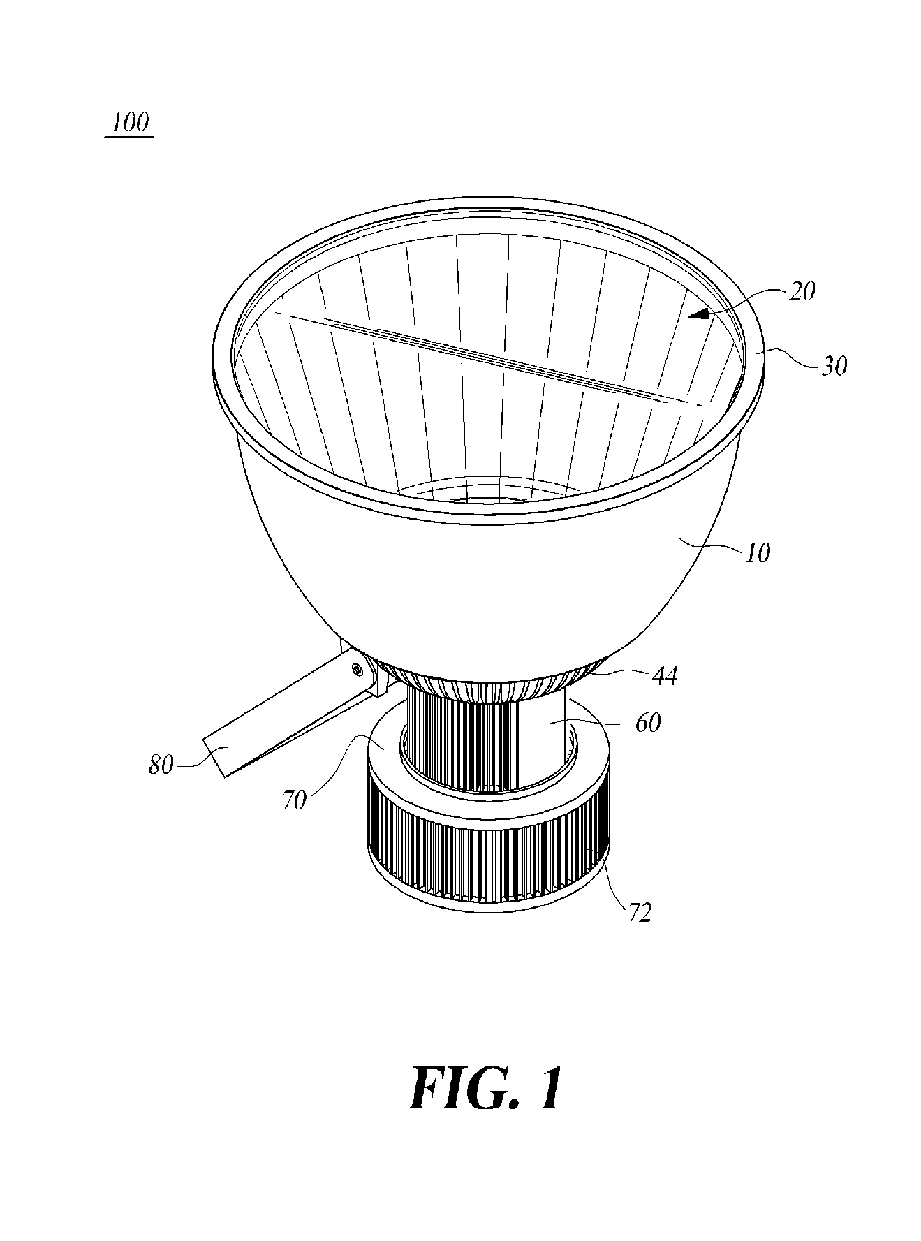 Light emitting diode floodlight