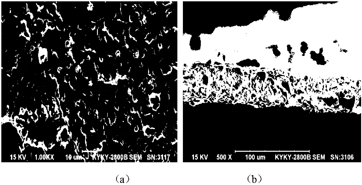 Novel lithium ion battery diaphragm with inorganic coating and preparation method thereof