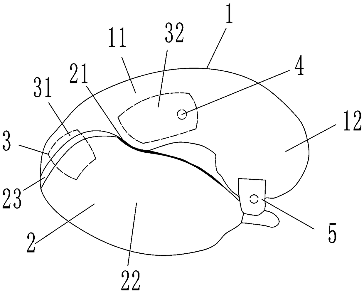 Deformable multifunctional U-shaped pillow