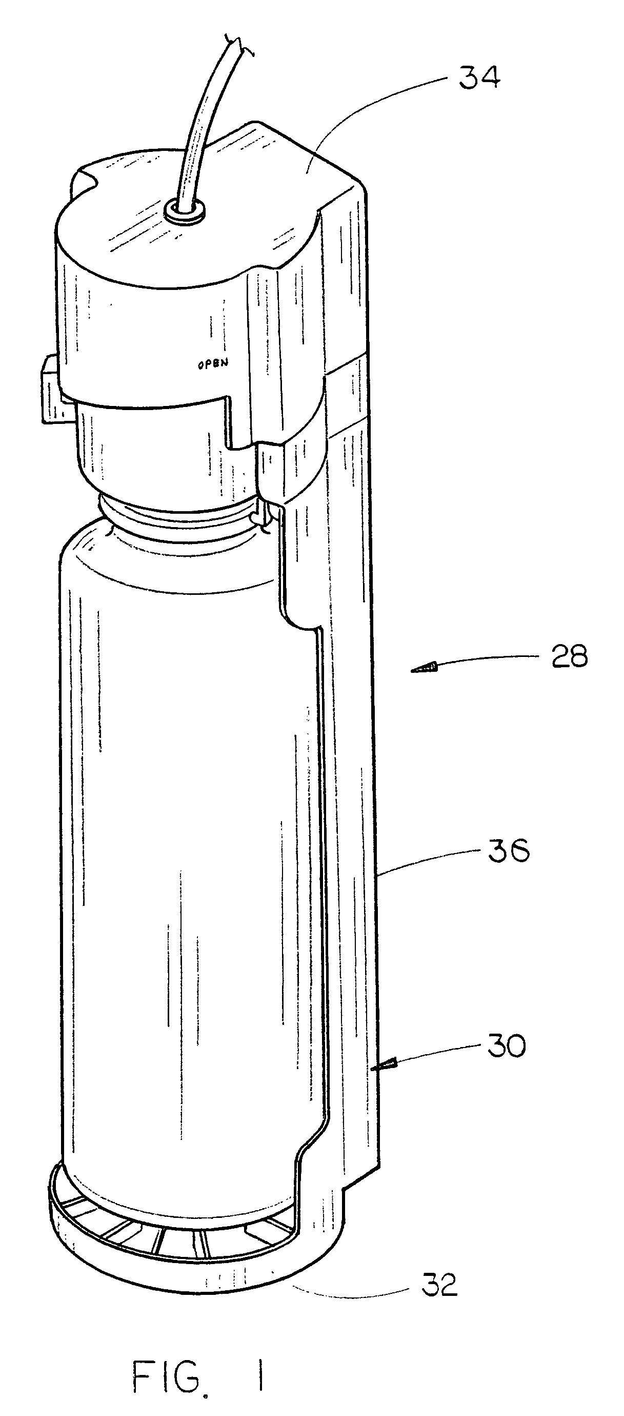 Docking station for a liquid container including a liquid dispenser