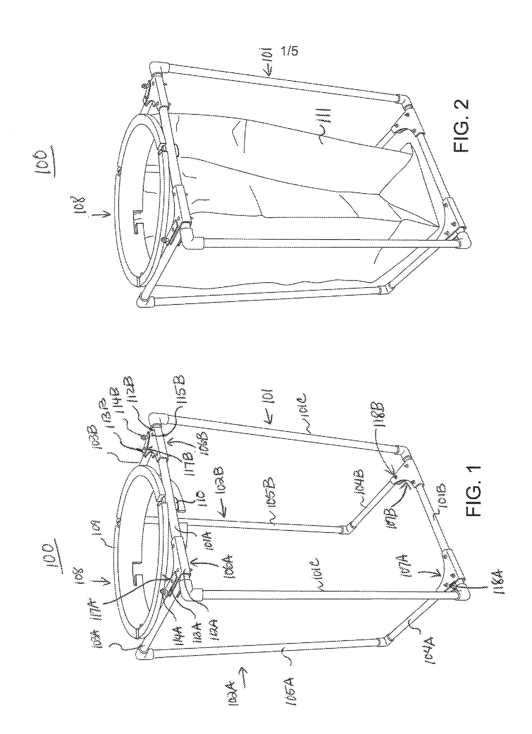 Yard Waste Bag Holding Apparatus