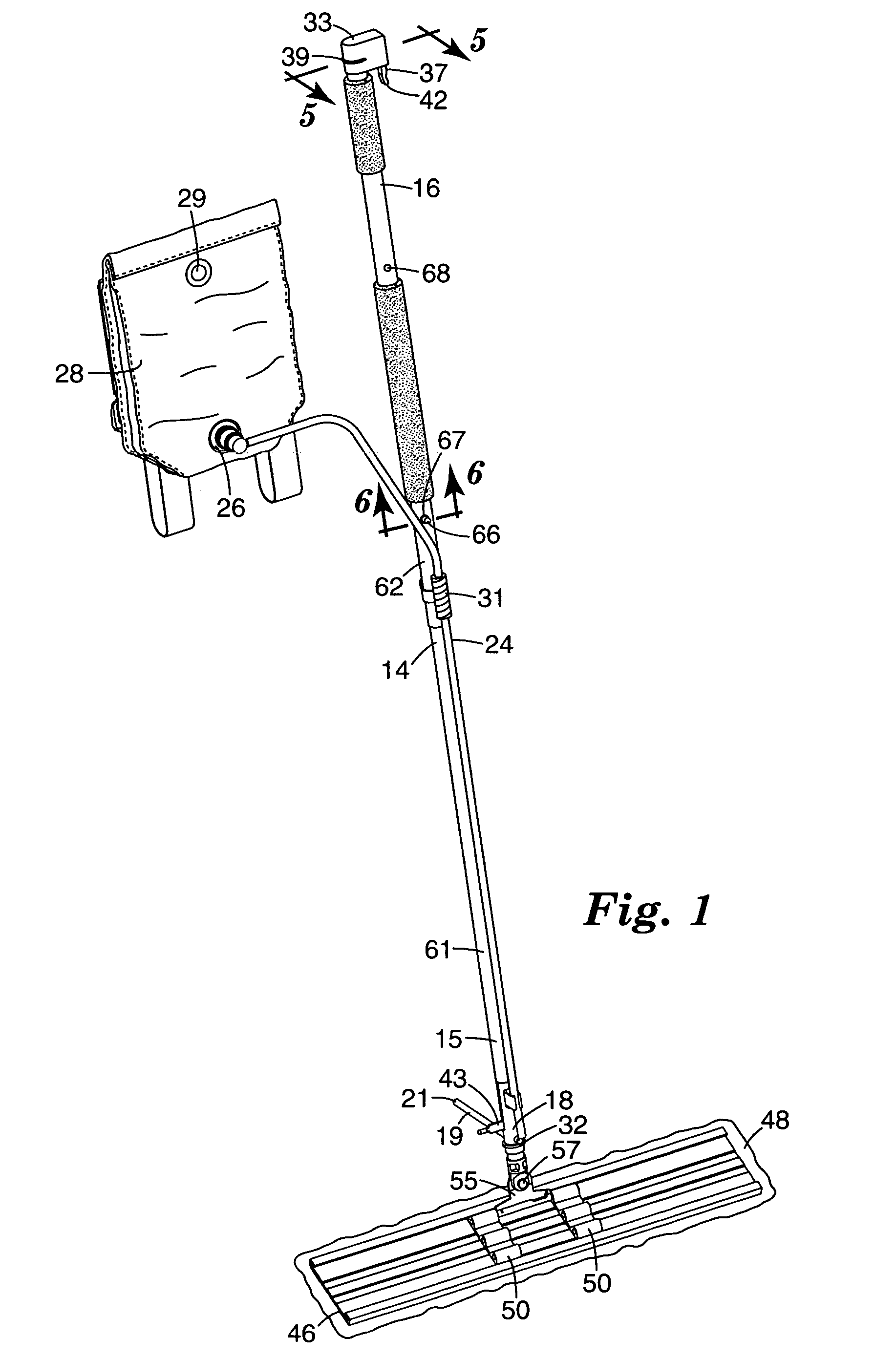 Mop assembly and cart