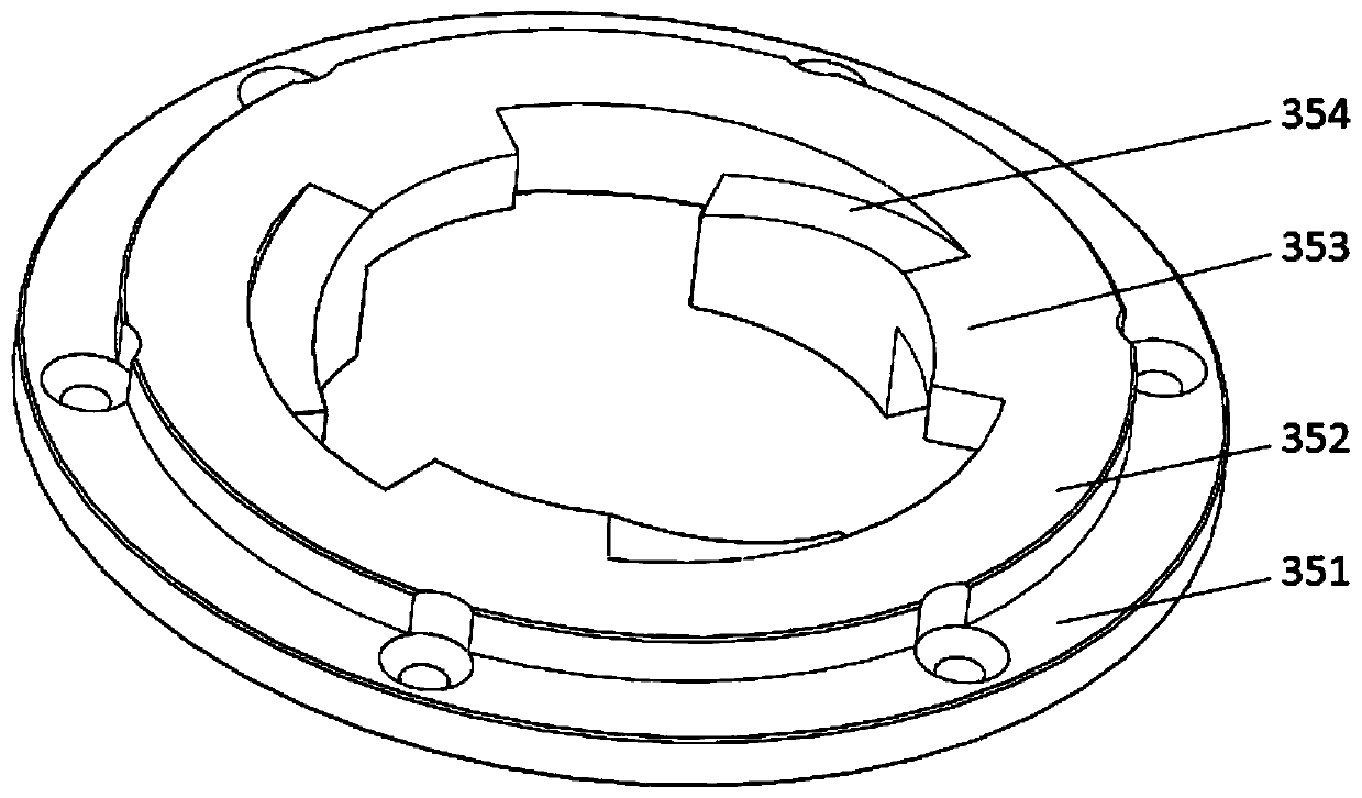 Buckle type transmission grinding machine for stone floor and working method