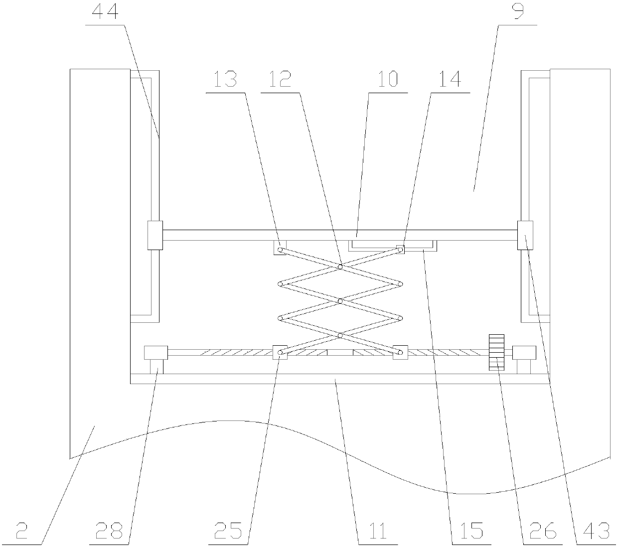 Intelligent communication iron tower with wind preventing and climb preventing functions