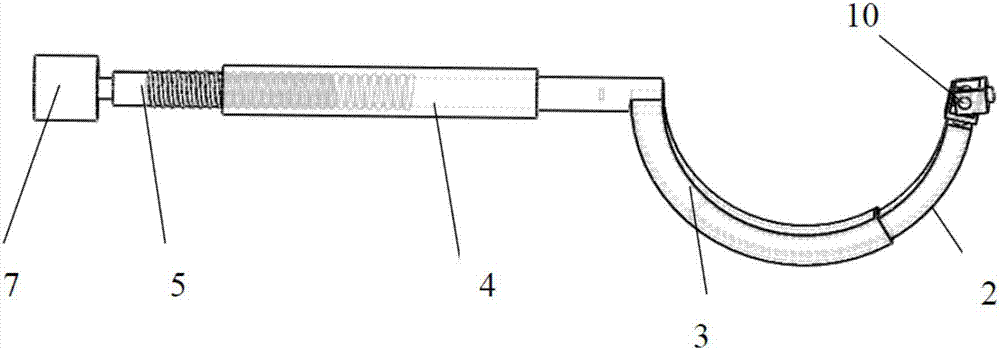 Three-degree-of-freedom parallel mechanism provided with arc-shaped sliding pairs