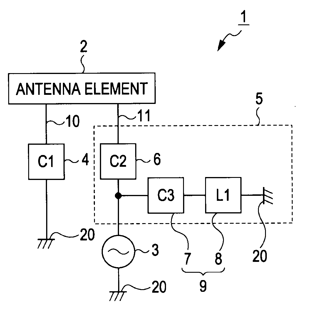 Antenna device and communication terminal