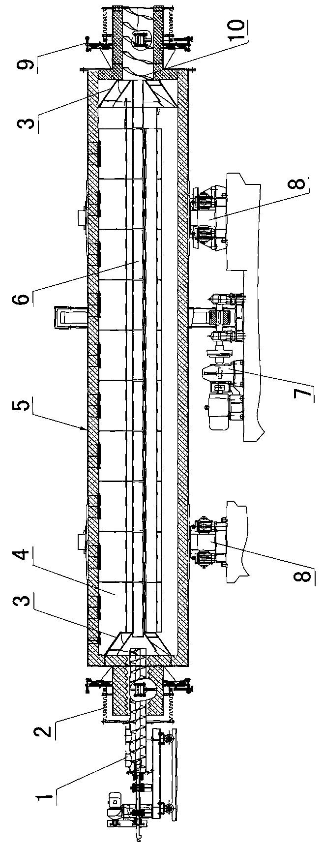 Dual-cone spiral forced feeding device