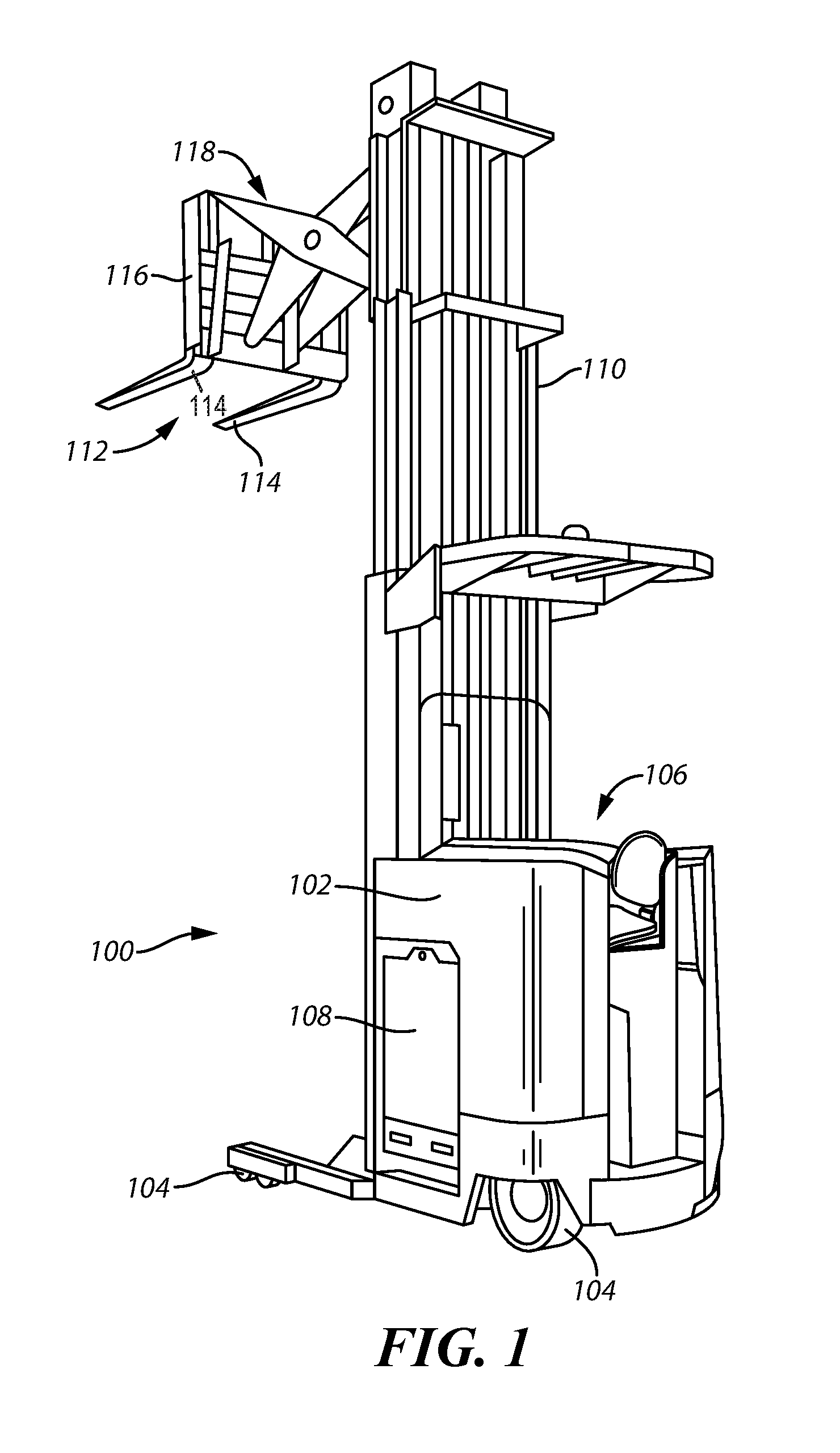 Oscillation damping for a material handling vehicle