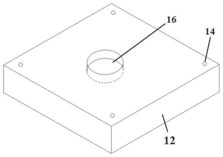 Device and method for testing healing effect of combined joint of buffer material building blocks