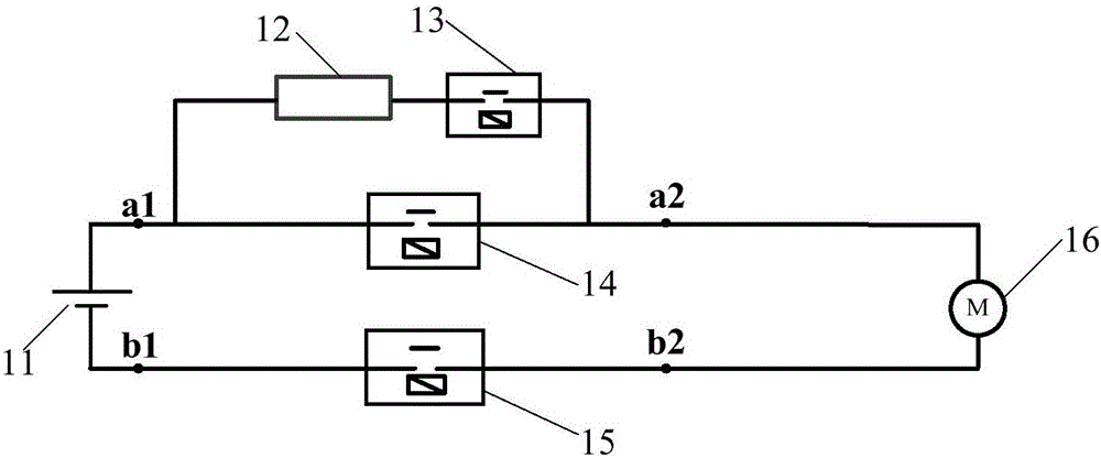 Self-check method, device and system of high-voltage loop of power battery