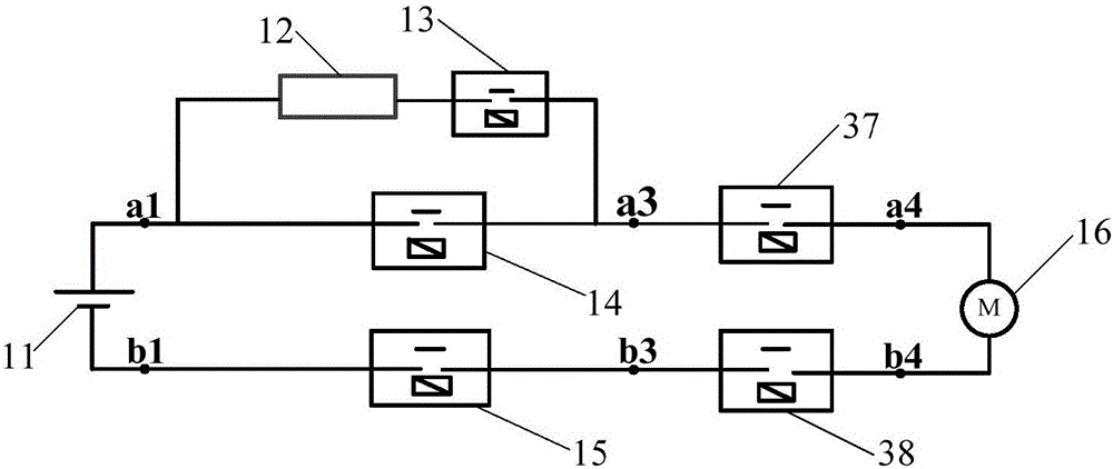 Self-check method, device and system of high-voltage loop of power battery