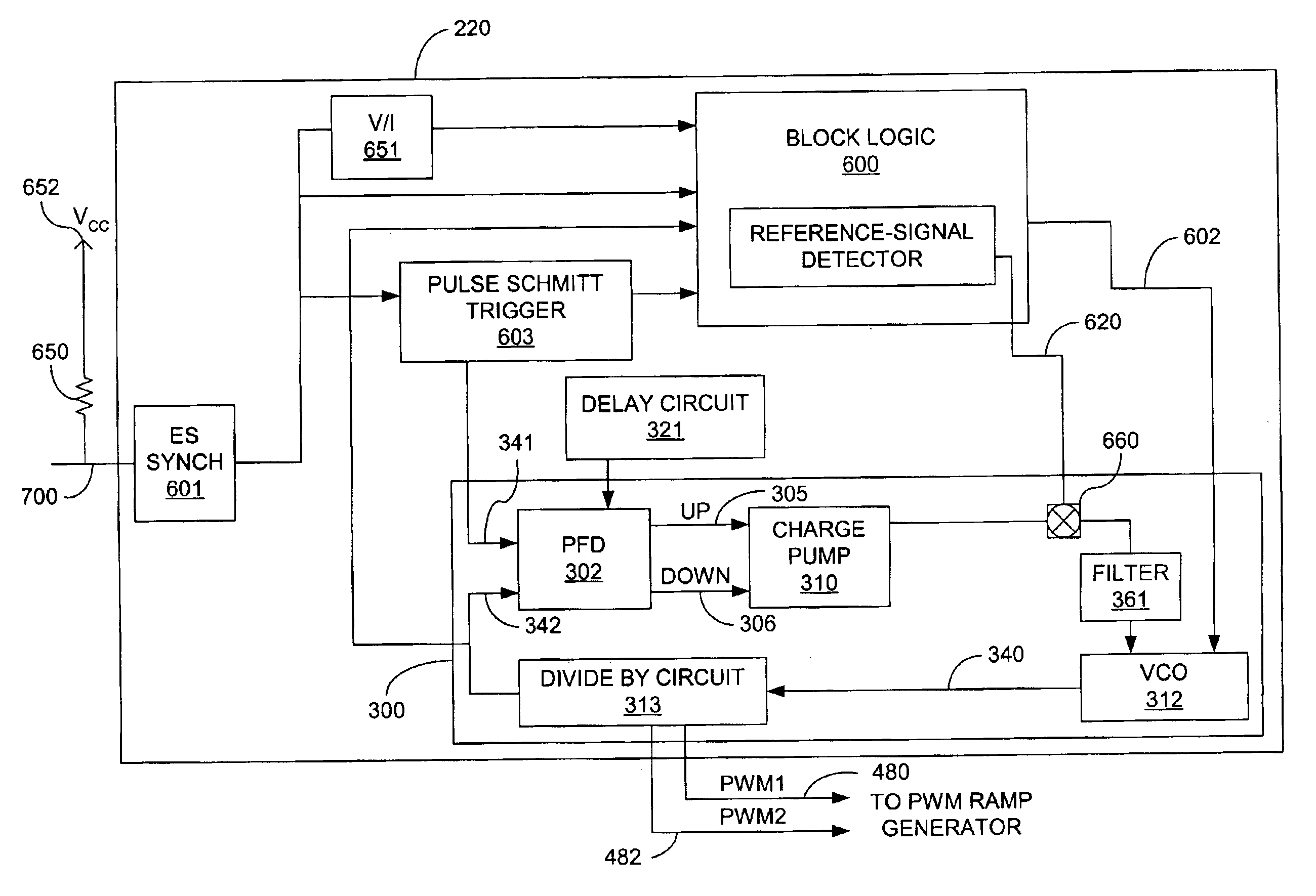 Phase-lock loop having programmable bandwidth