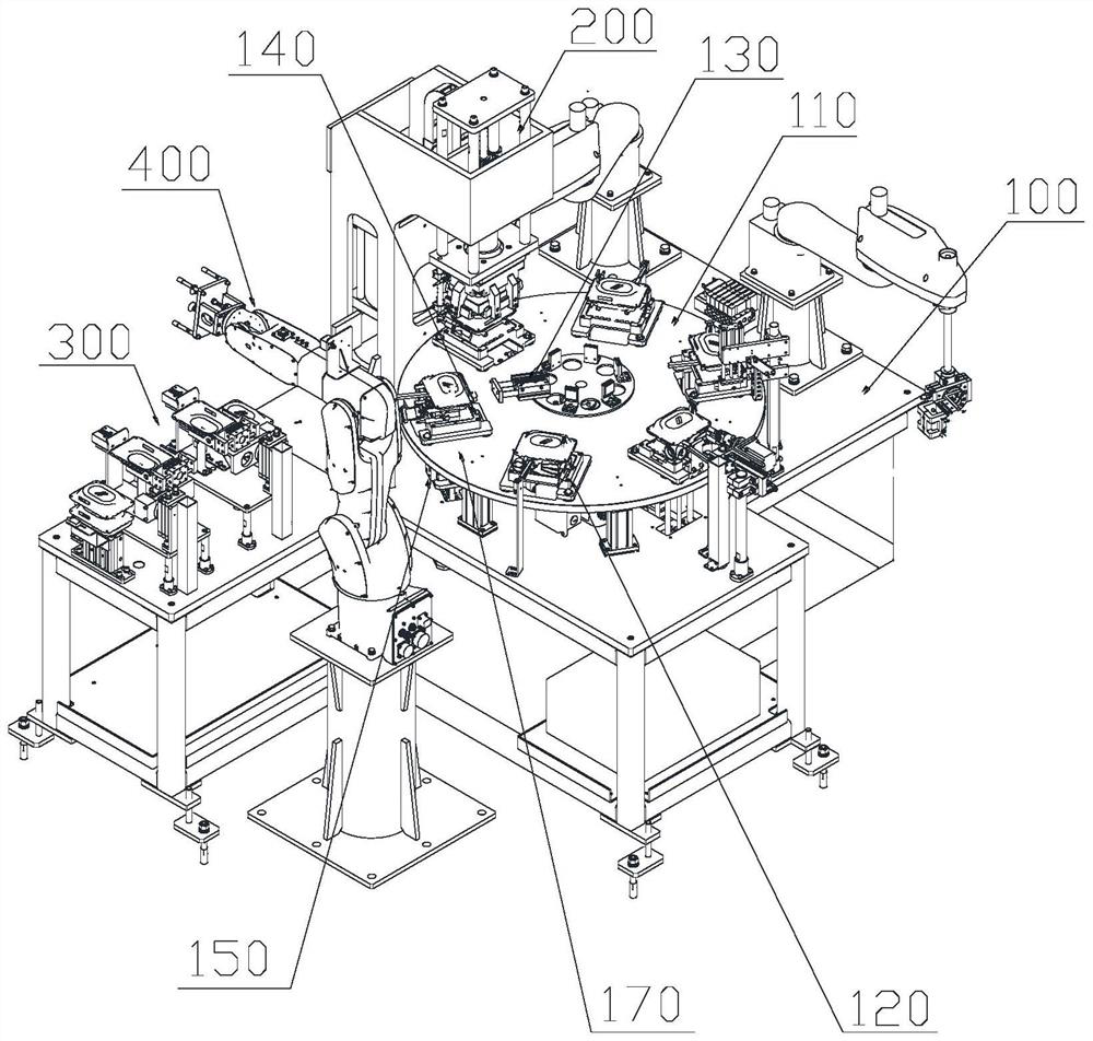 Automatic assembly method and assembly line for movement of diaphragm gas meter