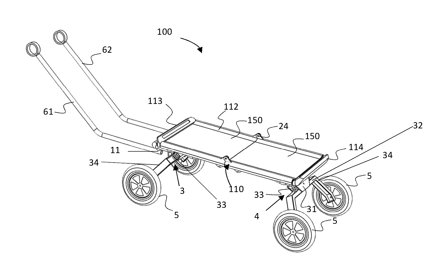 Wheeled carrying device