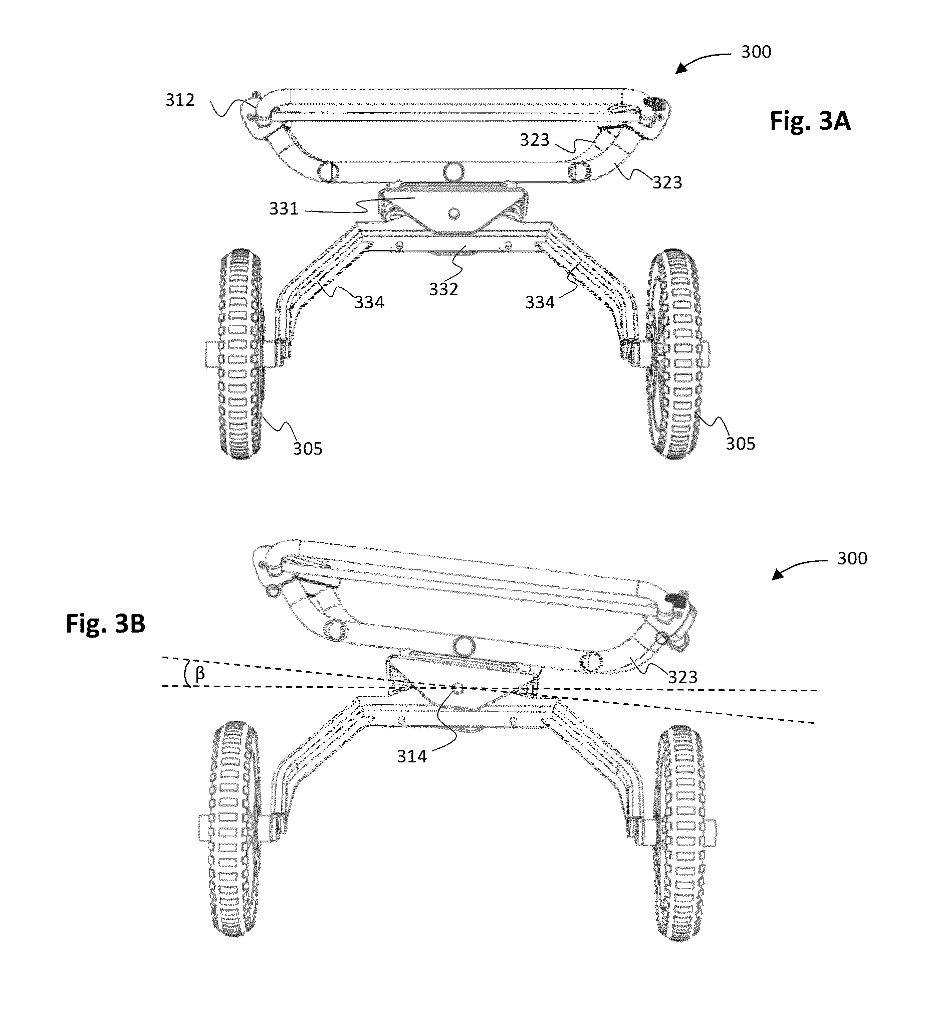 Wheeled carrying device