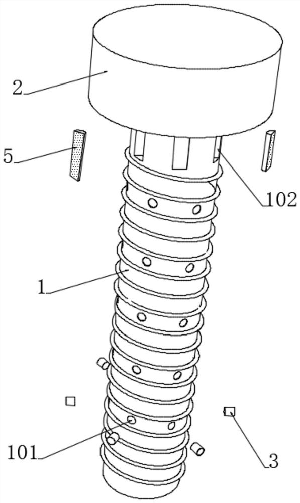 Glue overflowing and seam repairing type bolt capable of preventing bolt hole from cracking