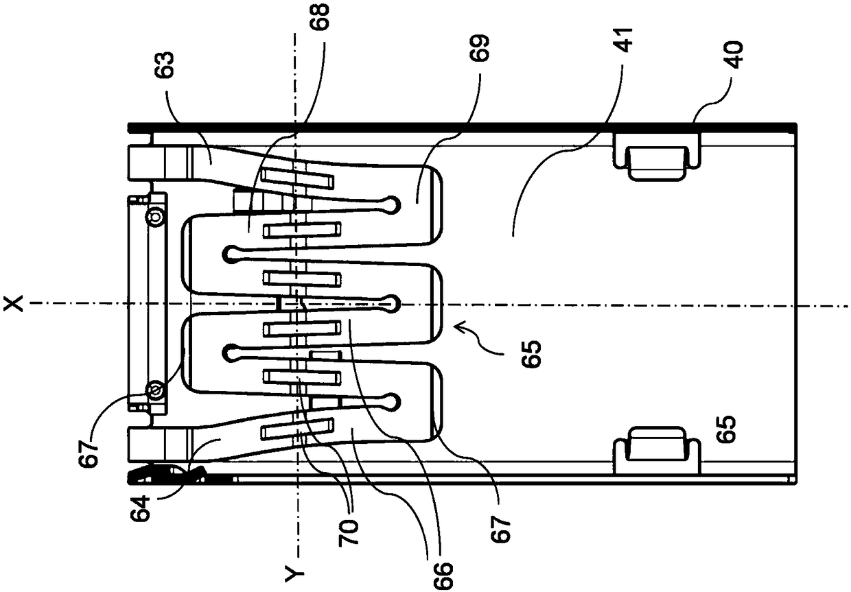 Contact terminal assembled from at least two parts