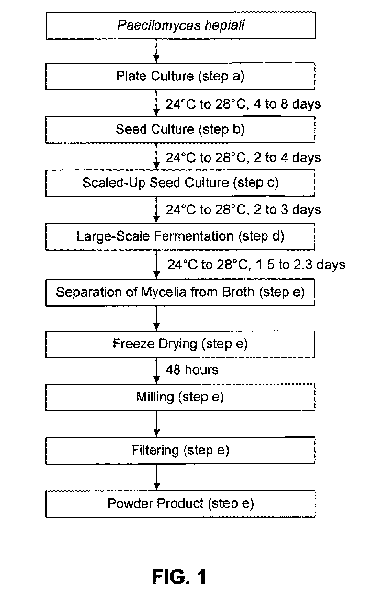 Methods for making and compositions comprising fermentation products of cordyceps sinensis