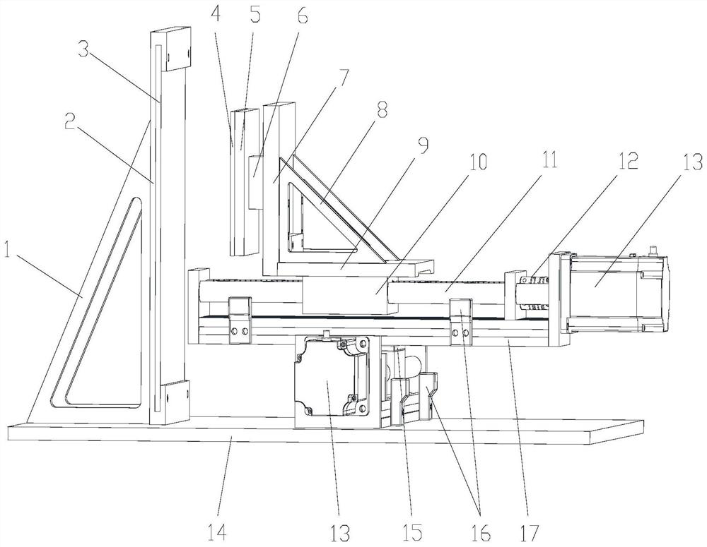 An electrostatic adsorption test platform and force measurement method thereof