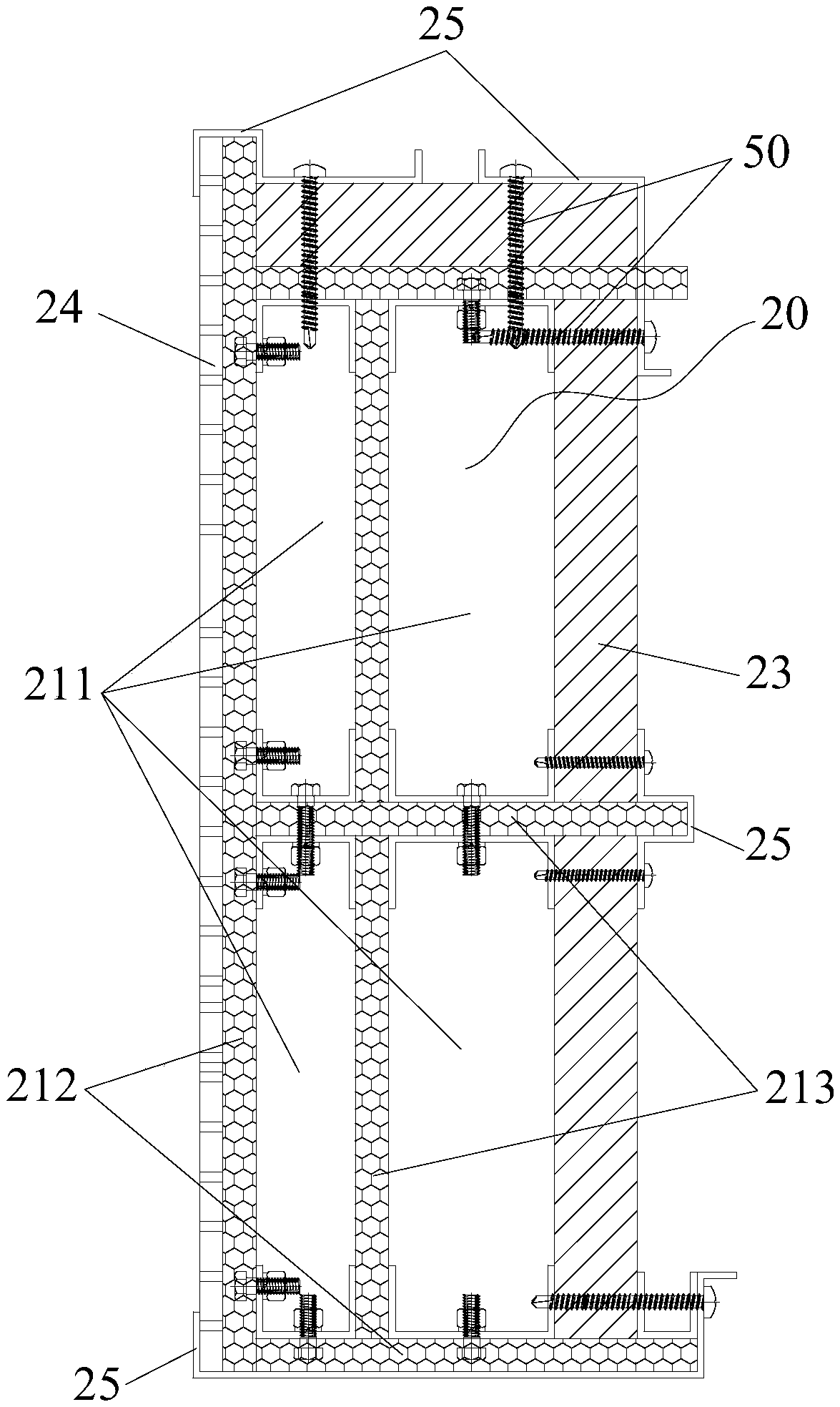 Sound absorption structure, sound absorption assembly, assembling system and processing technology of sound absorption structure