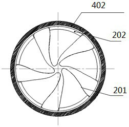 Annular electric propeller driven by axial magnetic flux motor