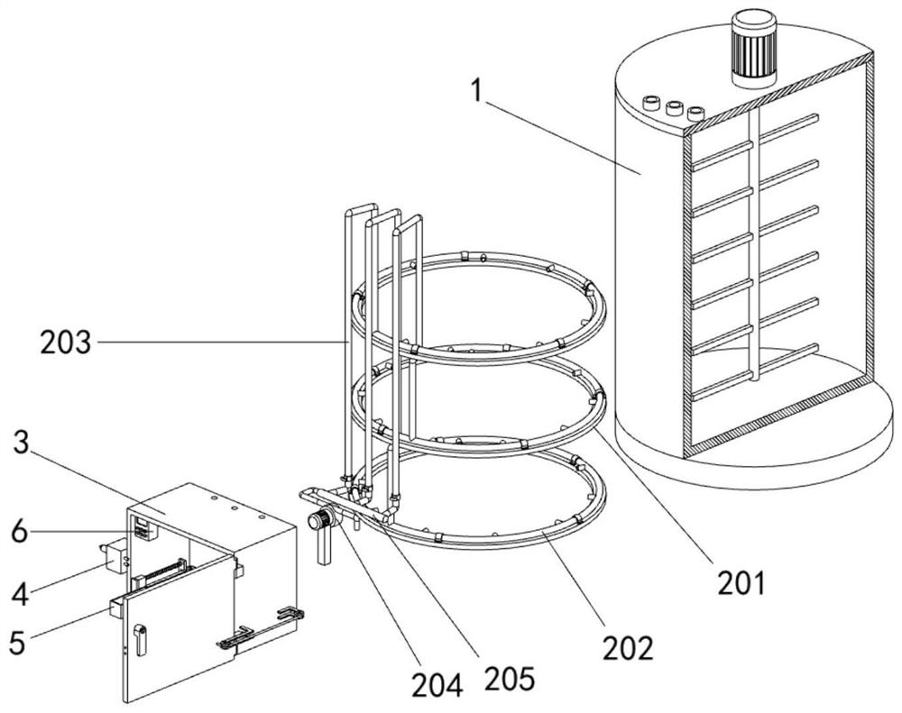 Production monitoring multi-stage sampling device for chemical product processing and sampling method of production monitoring multi-stage sampling device