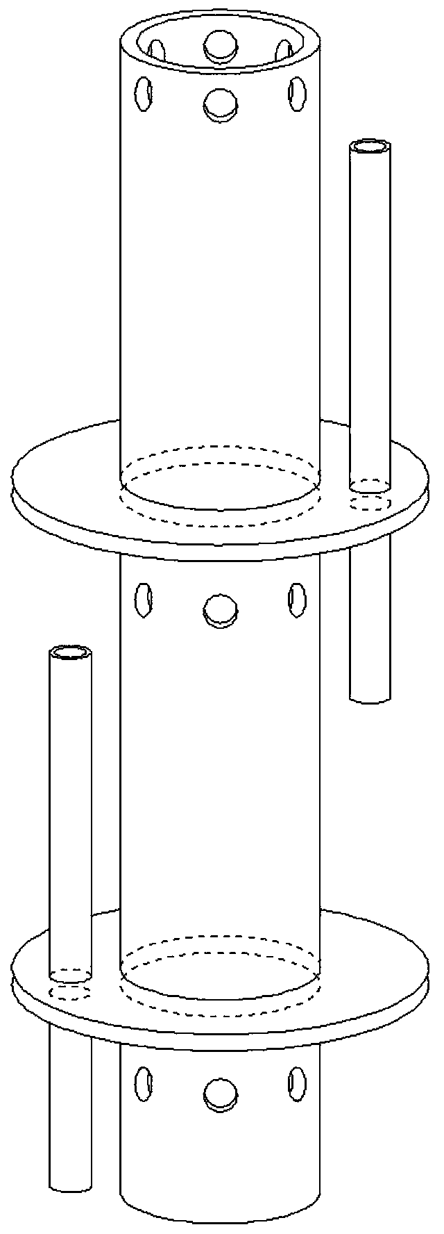 Stepped gravity heat pipe geothermal exploitation system without liquid accumulation effect