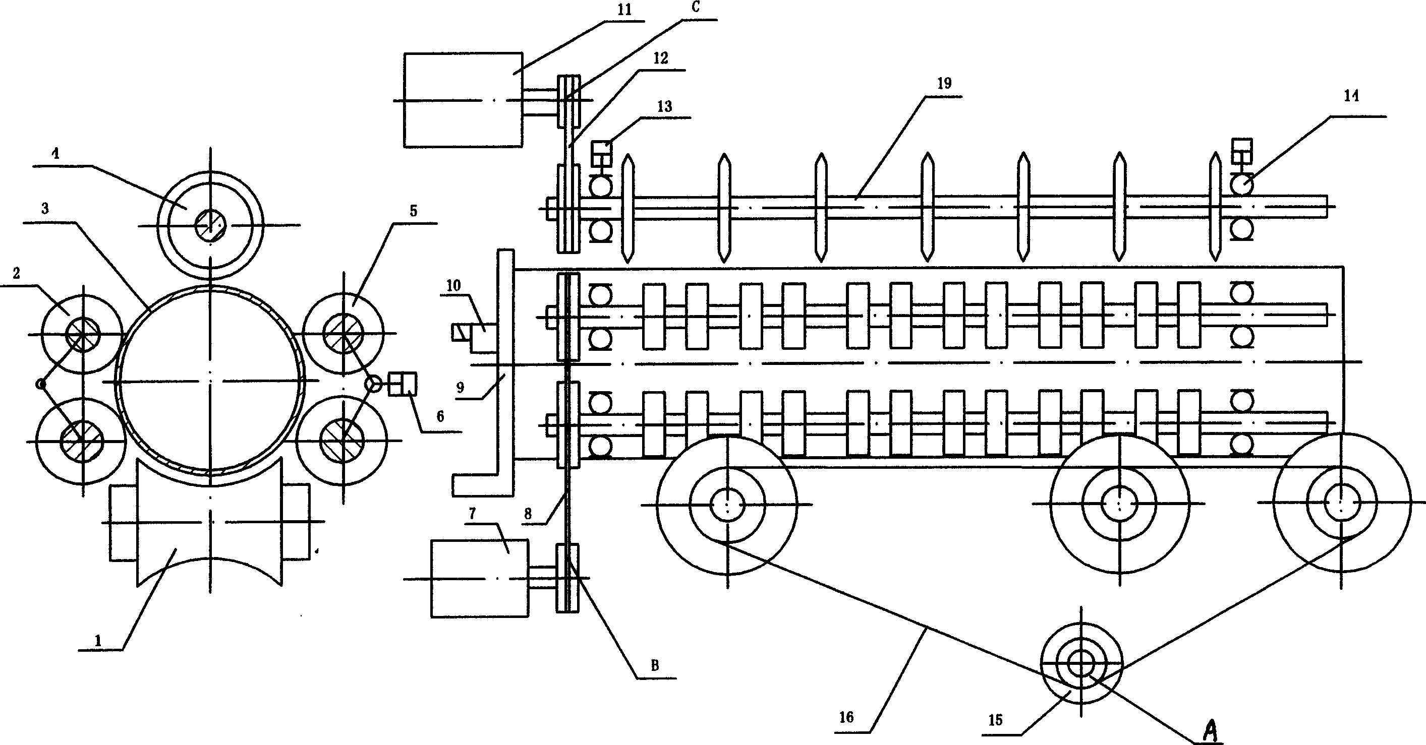 Rapid length-measuring cutting process and apparatus for thin wall cylinder