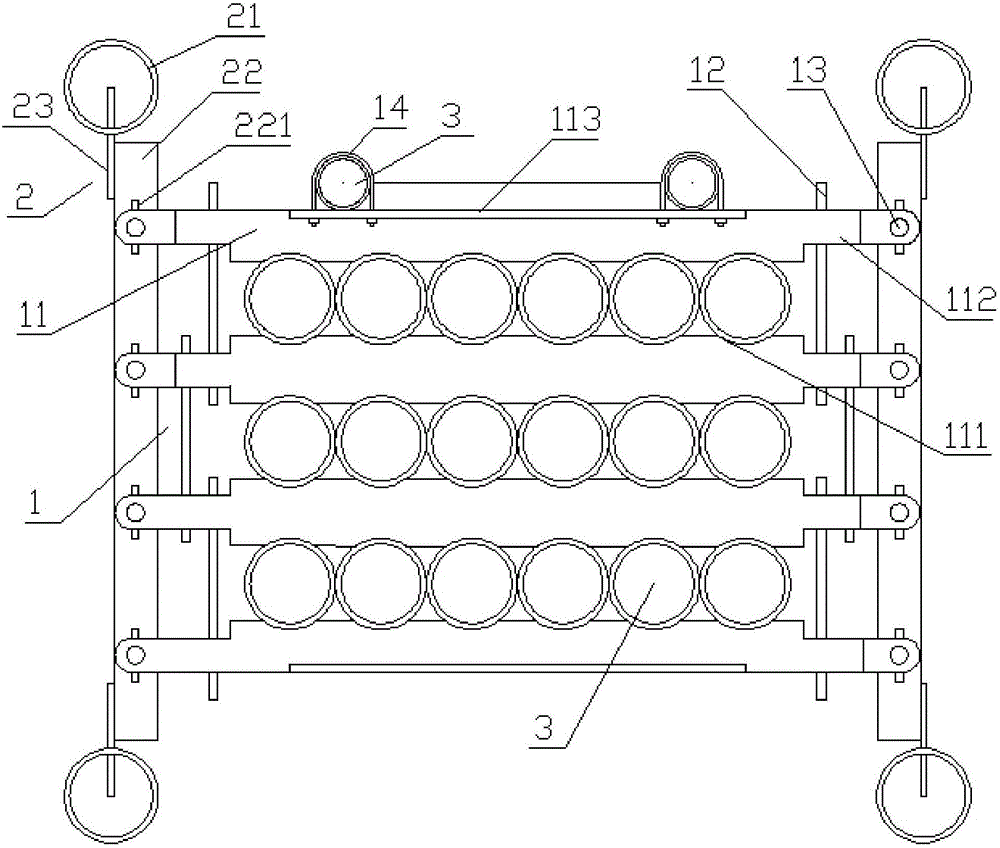 Cable protection tube bridge crossing structure