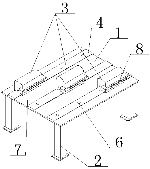 Simple tire semi-finished product joint pressing machine