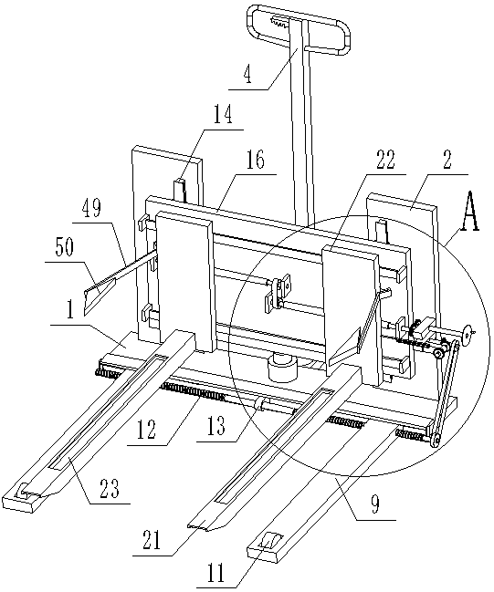 Warehouse logistic handling device