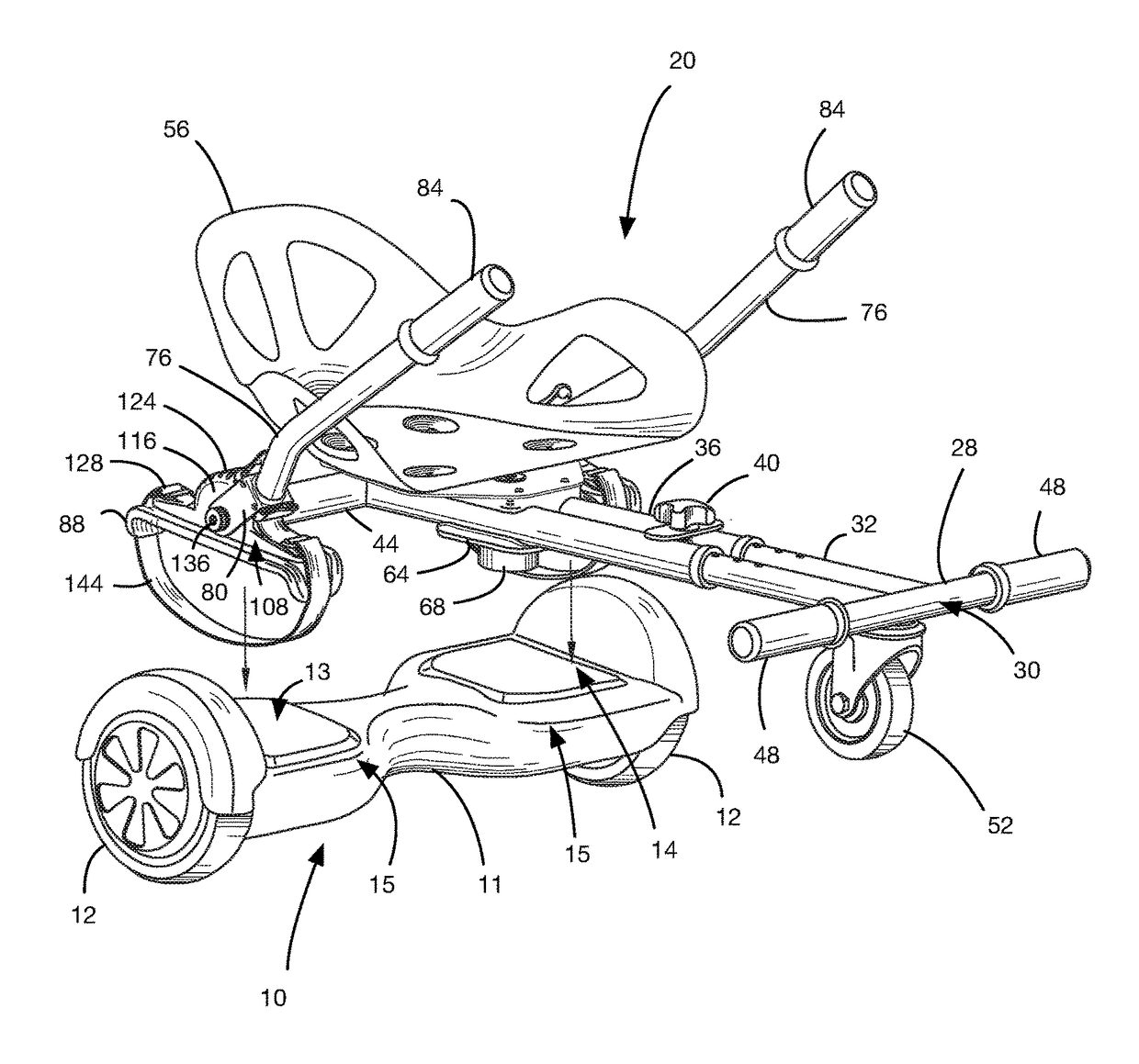 Accessory for a self-balancing board