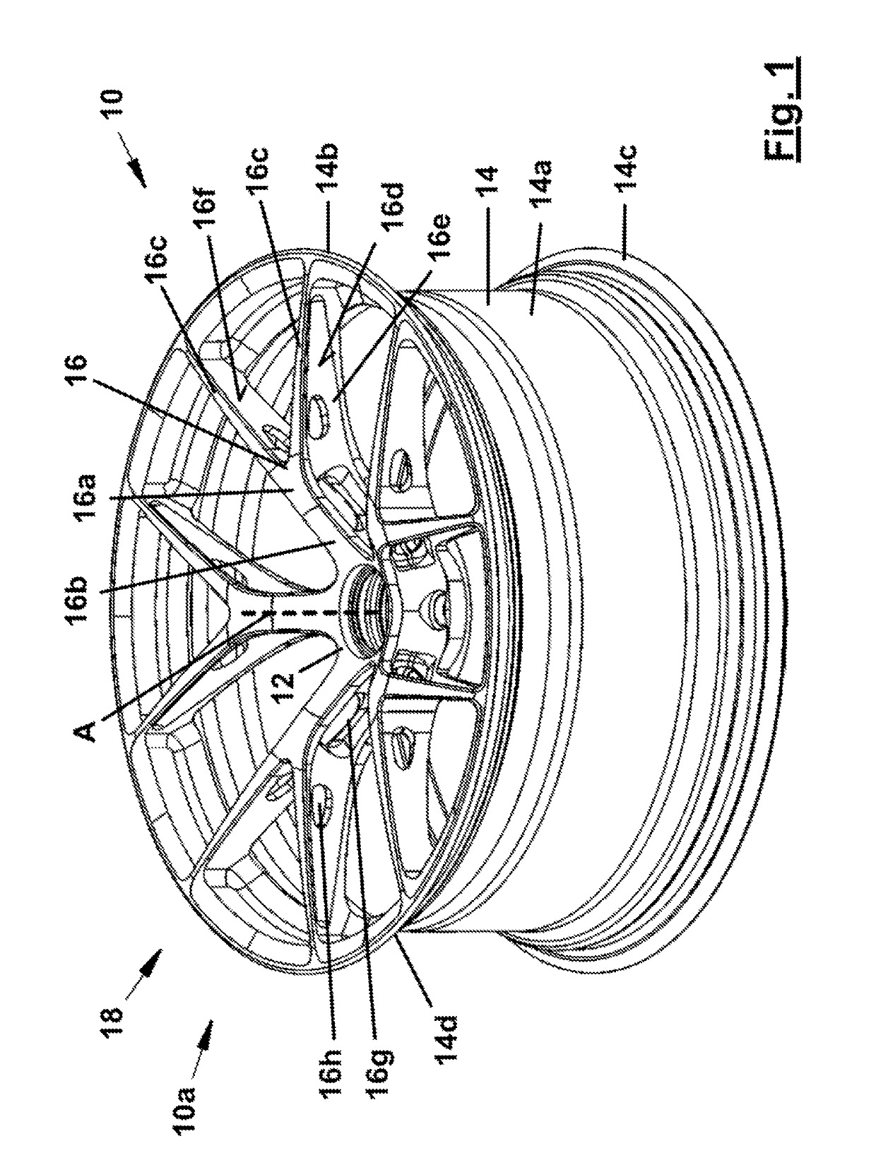 Wheel for a motor vehicle