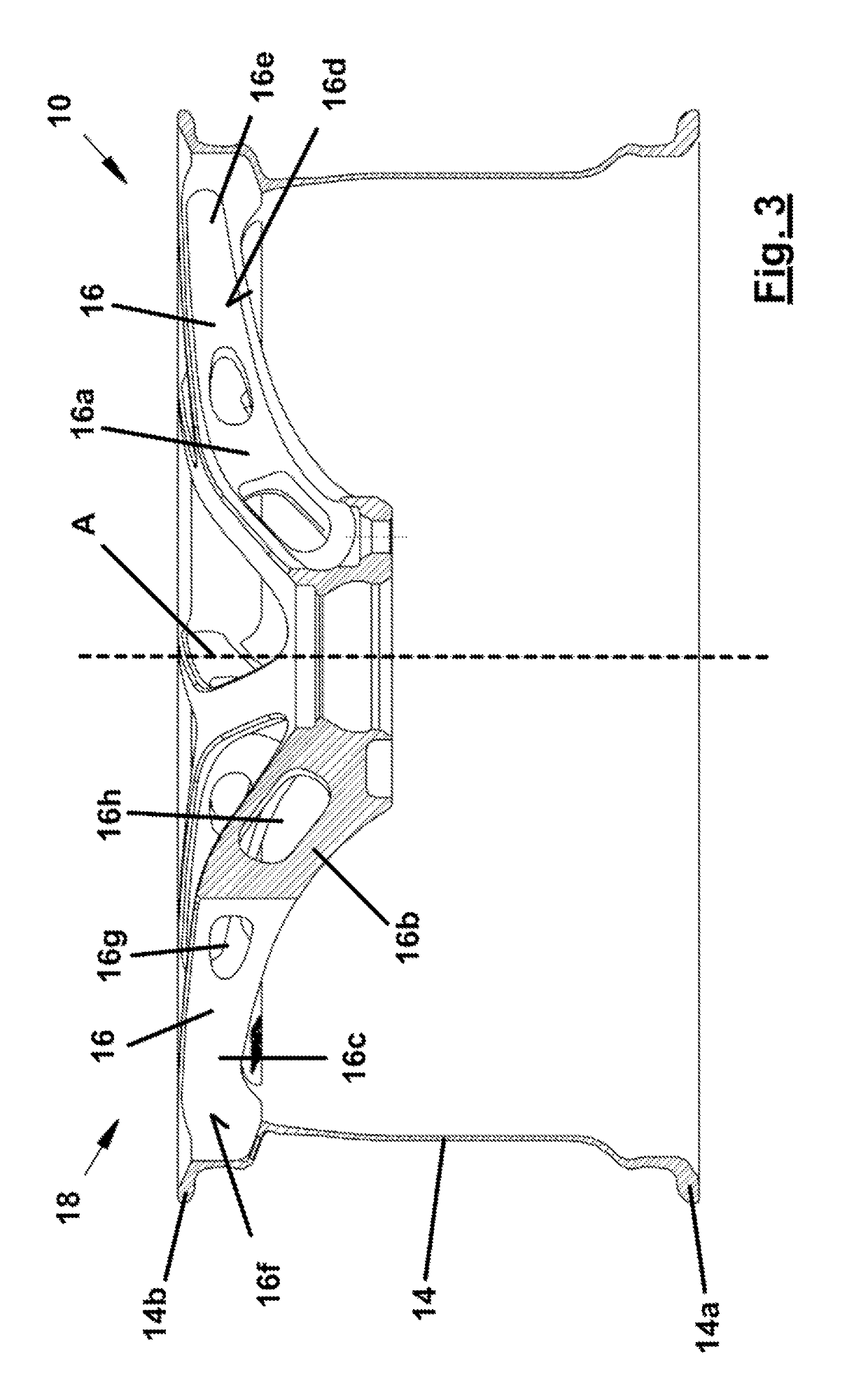 Wheel for a motor vehicle