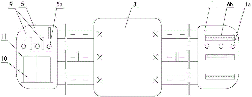 Abdominal bandage type drainage bag and drainage tube fixing belt