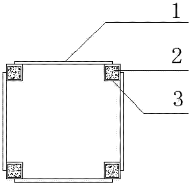 Cellular connection steel plate-four-limb concrete filled steel tube composite column