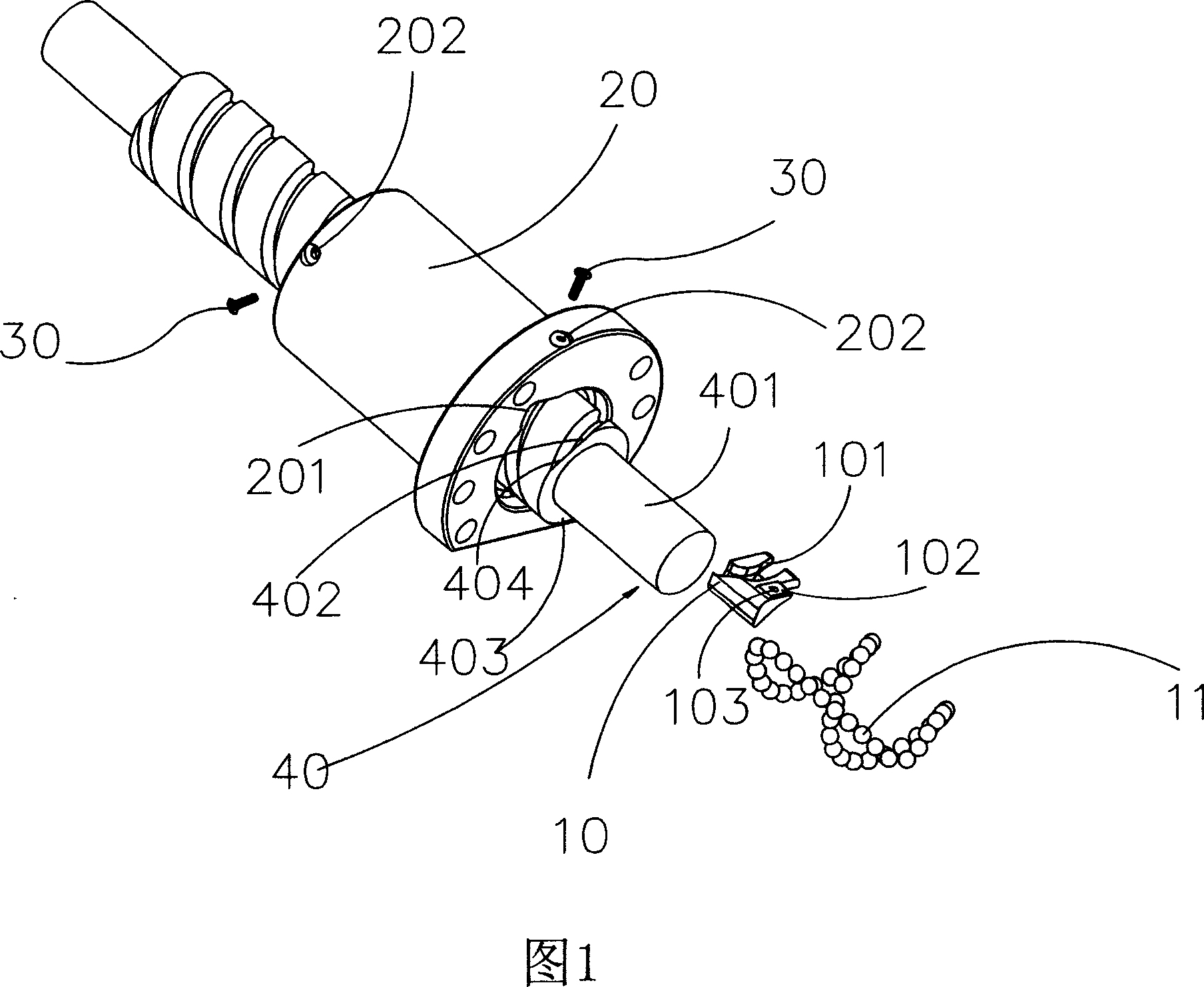 Ball screw rod composite set