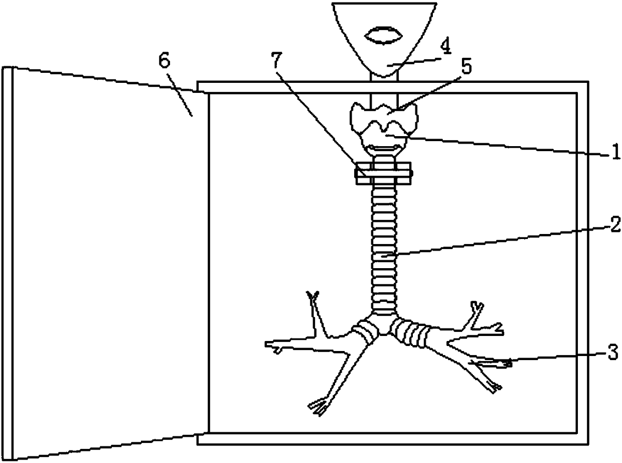 Making method of transbronchoscopic lymph node puncture training model using three-dimensional printing