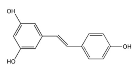 Method for detecting location of resveratrol in target cells