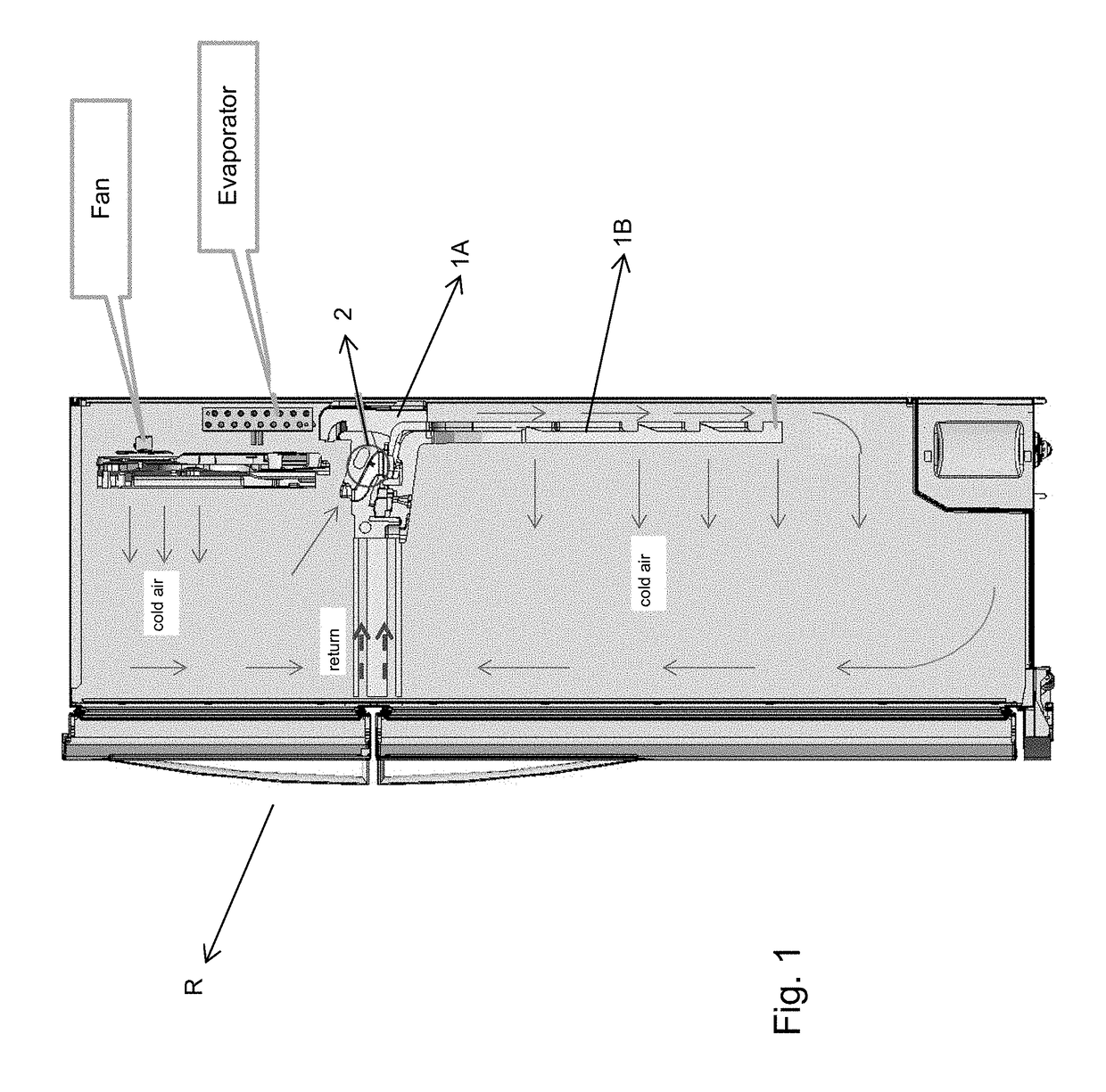 System for inhibiting the growth of pathogenic microorganisms and sterilizing device used in such system