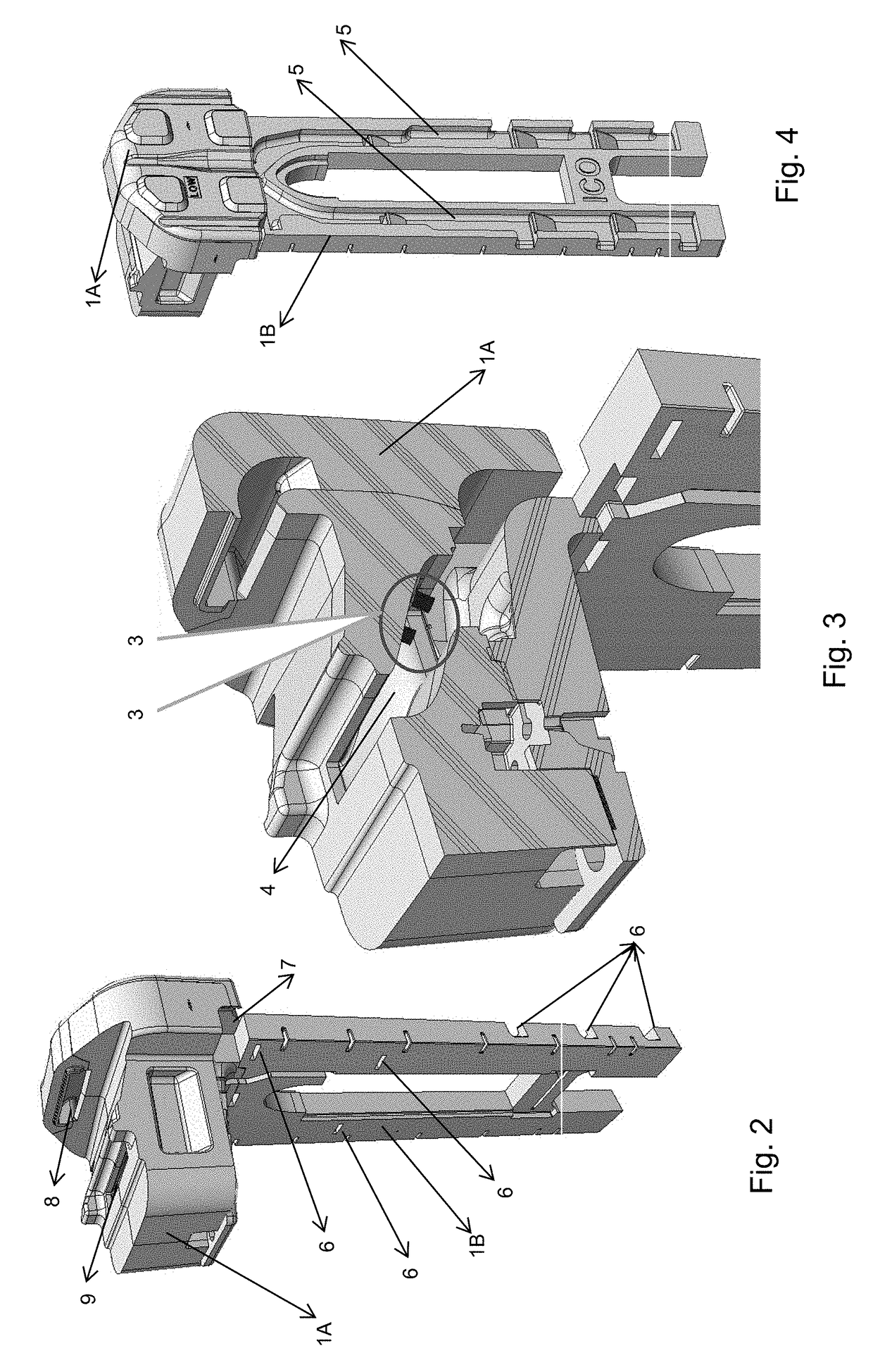 System for inhibiting the growth of pathogenic microorganisms and sterilizing device used in such system