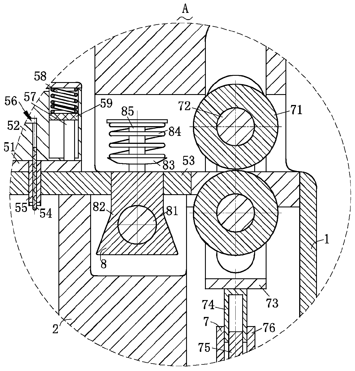 Stamping die for part production