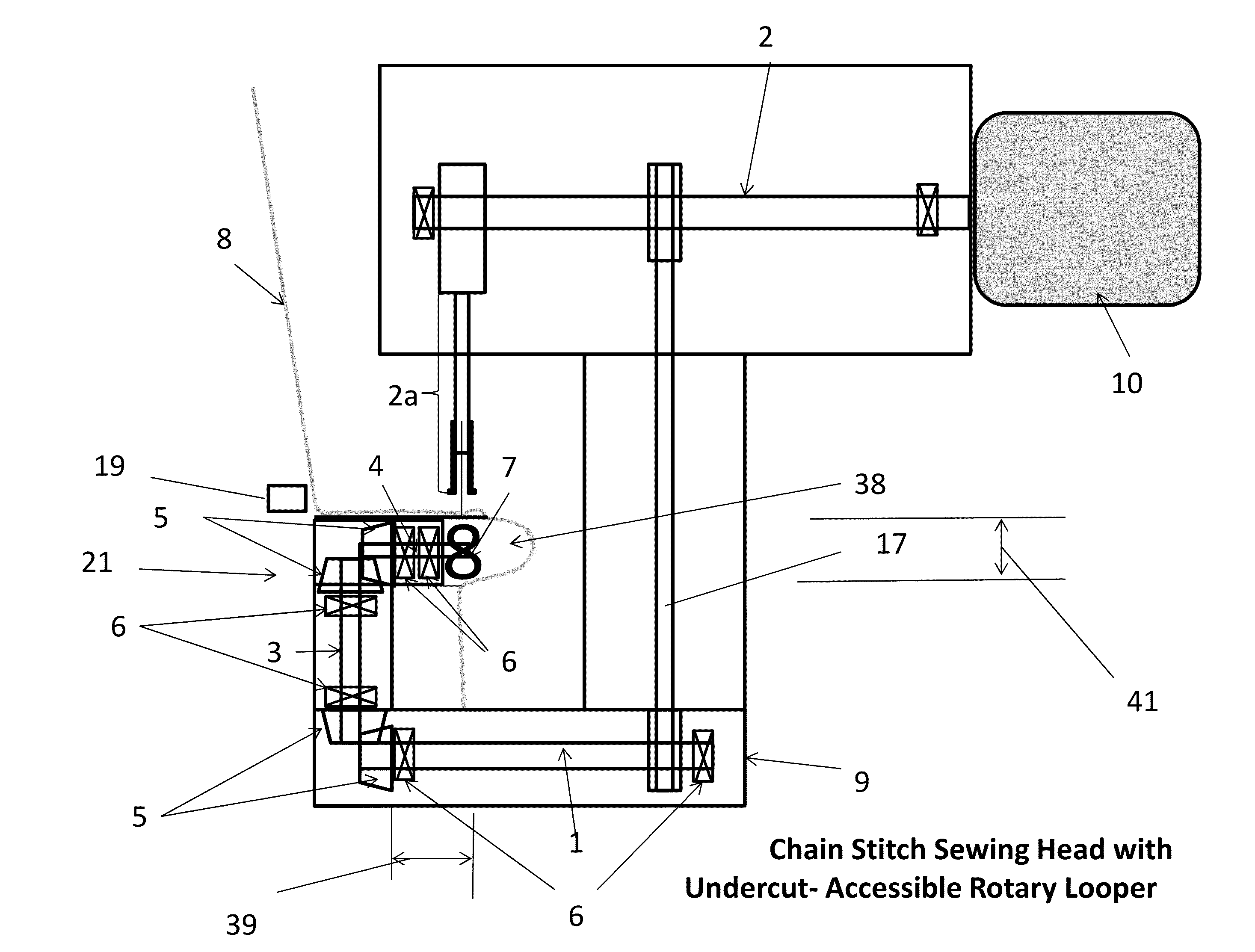 Apparatus for stitching vehicle interior components