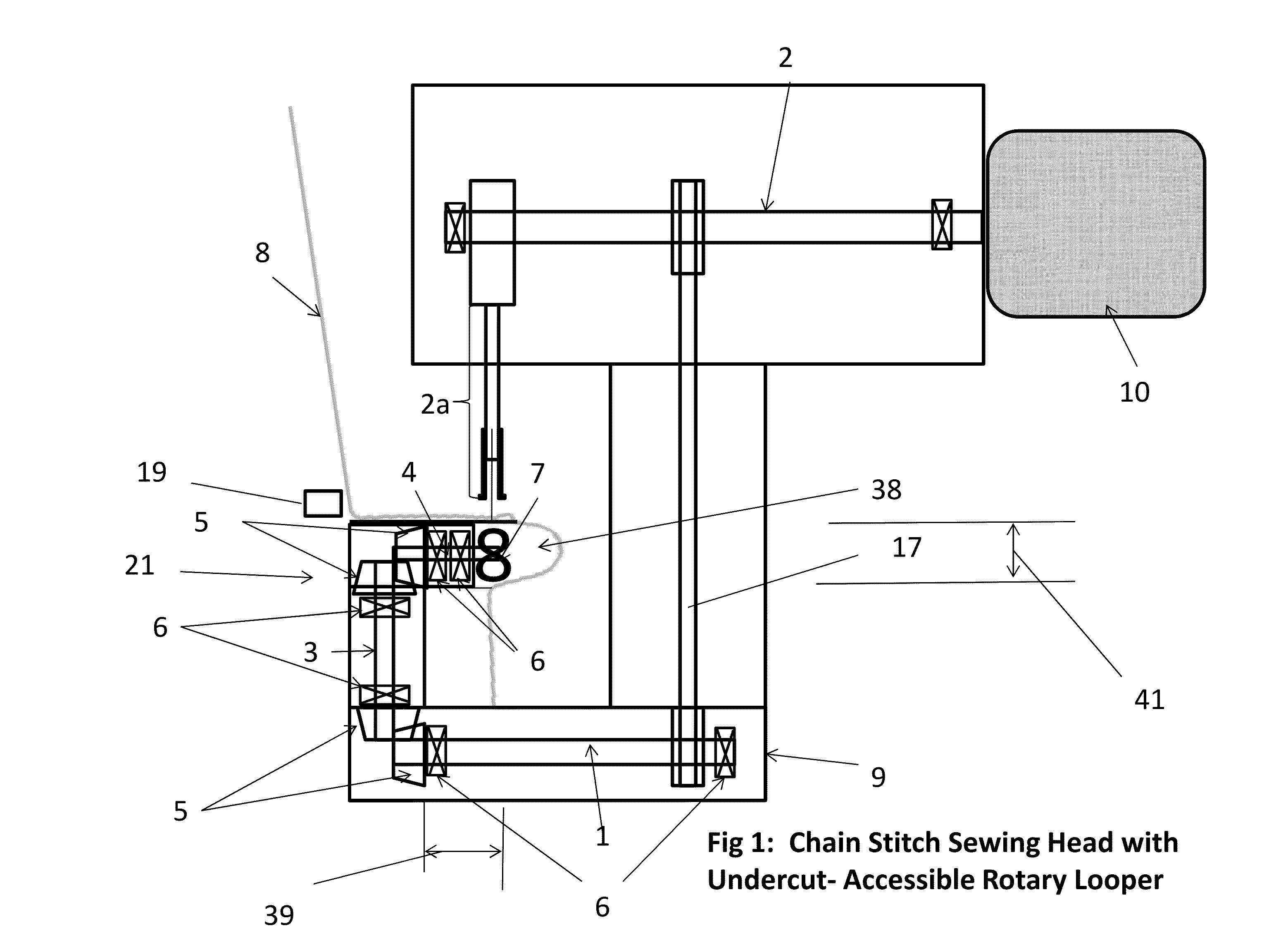 Apparatus for stitching vehicle interior components